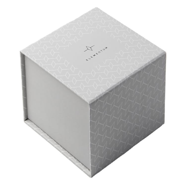 Flip white gift box rectangular book box with magnet custom logo