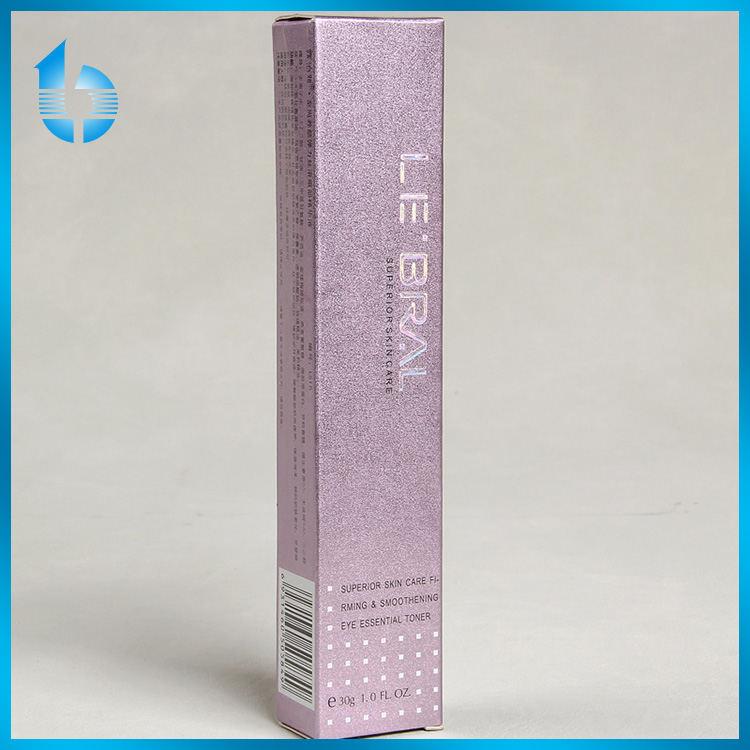 Glossy Lamination Cosmetics Packaging Box For Eye Essential Toner 