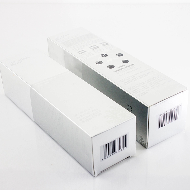 Custom Personal Care Silver Printing Foldable Cosmetic Box