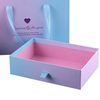 Wholesale High Quality Drawer Type Bowknot Rectangle With Hand Gift Handbag World Cover Gift Box Set For Love 