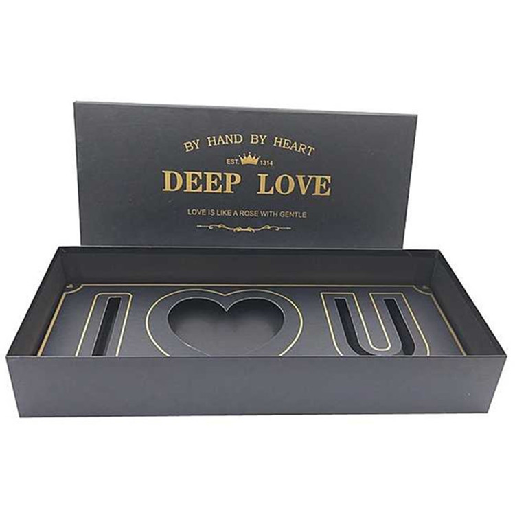 Wholesale Rectangular Customised Long I LOVE YOU Flower Bouquet Boxes