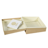 High quality recyclable kraft fancy paper jewelry packaging box
