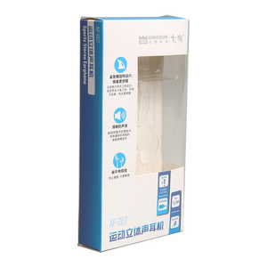 Custom Transparent Pvc And Papecarde Earphone Paper Box Packaging 