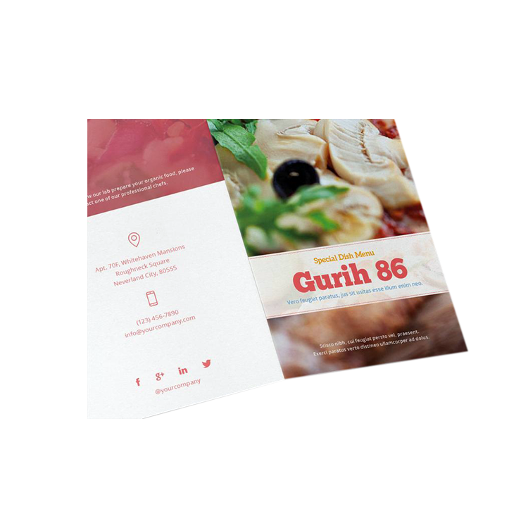 Cheap customized design products big insert brochure flyer printing 