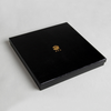 China Printing Factory Make Black Packaging Box With Gold Printed For Women's High Grade Necklace 