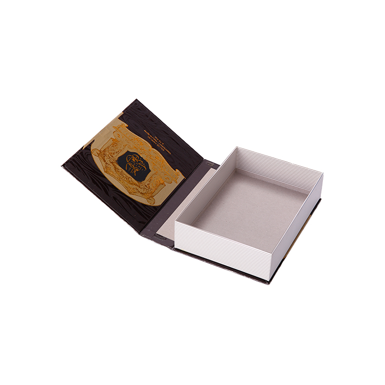 Wholesale High Quality Luxury Paper Packaging Box Use Book Shape With Custom Logo Design For Gift 