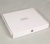 Wholesale Fancy White Folding Box Elegant Scarf Packaging Box Express Box With QR Code For Scarves 