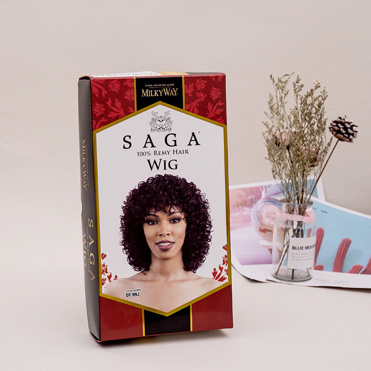 Hangzhou Factory Price High-Grade UV Printing custom logo box packaging For Wig