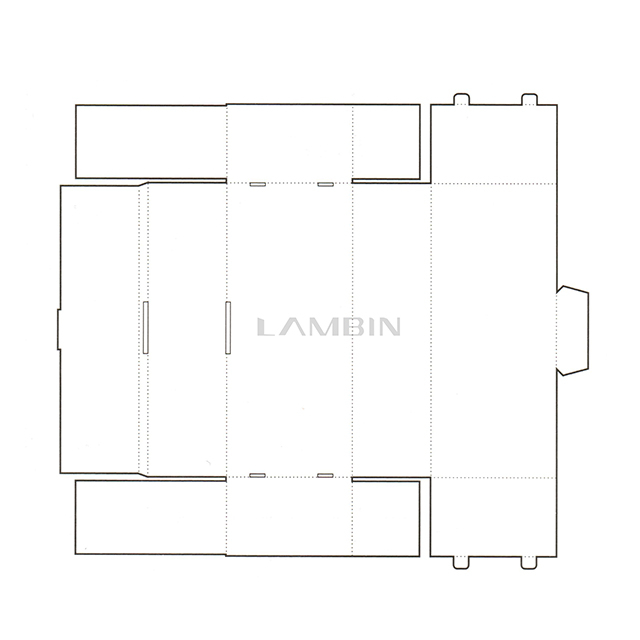 Folding paper packaging box