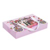 Custom printing wedding candy paper drawer gift box with handle,shipping paper box 