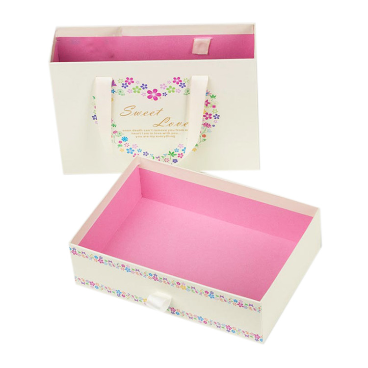 Top Quality plain paper boxes for clothing,custom boxes paper with handle
