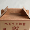 Vellum Paper Packaging Box Made By Packaging Company For Cooking Confiments Chilli Sauce