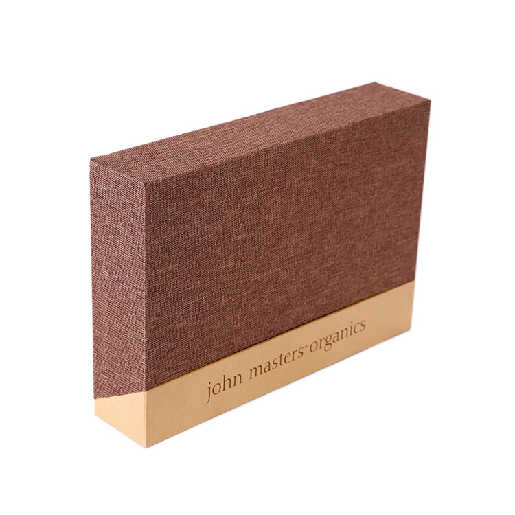 Luxury Custom Design Logo High Quality Paper Box Outfitted With A Layer of Faux Fabric Of Special Paper And Drawer Packing Bo