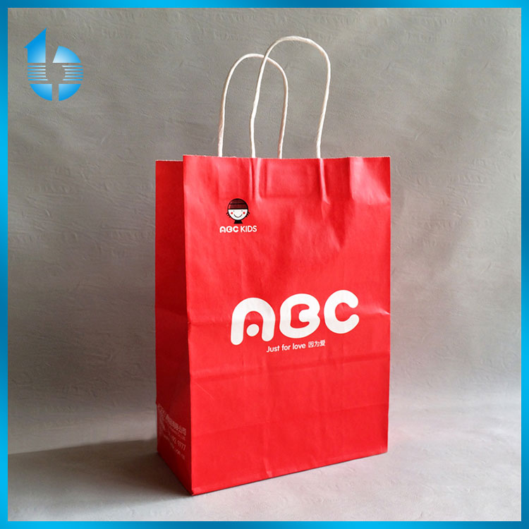 Free Sample Custom Kraft Paper Bag Luxury Paper Gift Bag