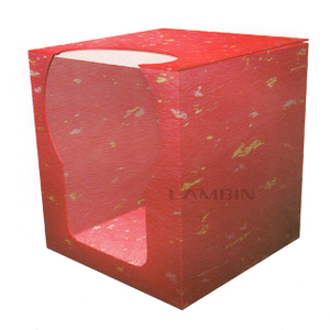 cubic box with elegant window paper box