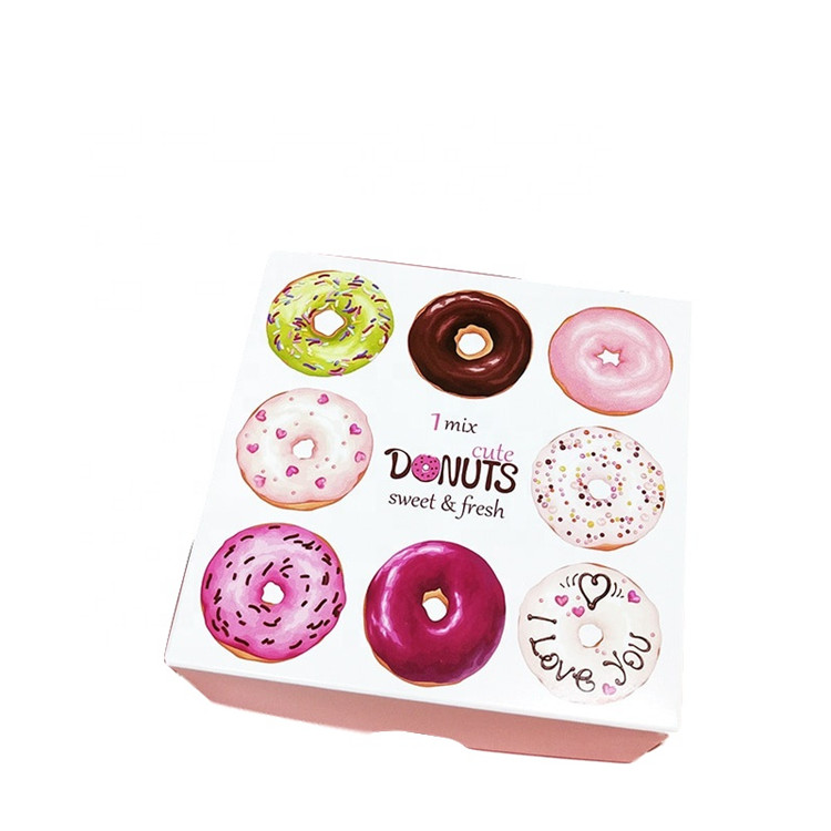 China New Design Factory Price Wholesale Custom Printing packaging donut box 