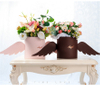 Custom Luxury Wedding Decoration Packaging Round Flower Box With Wings