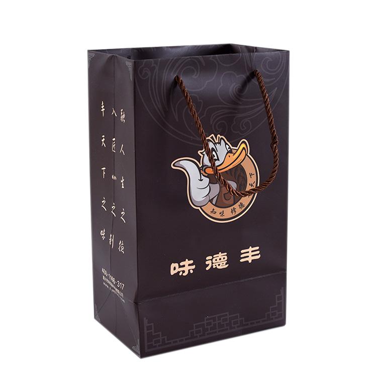 High Quality custom small paper packaging bags,paper bags with handles and logo