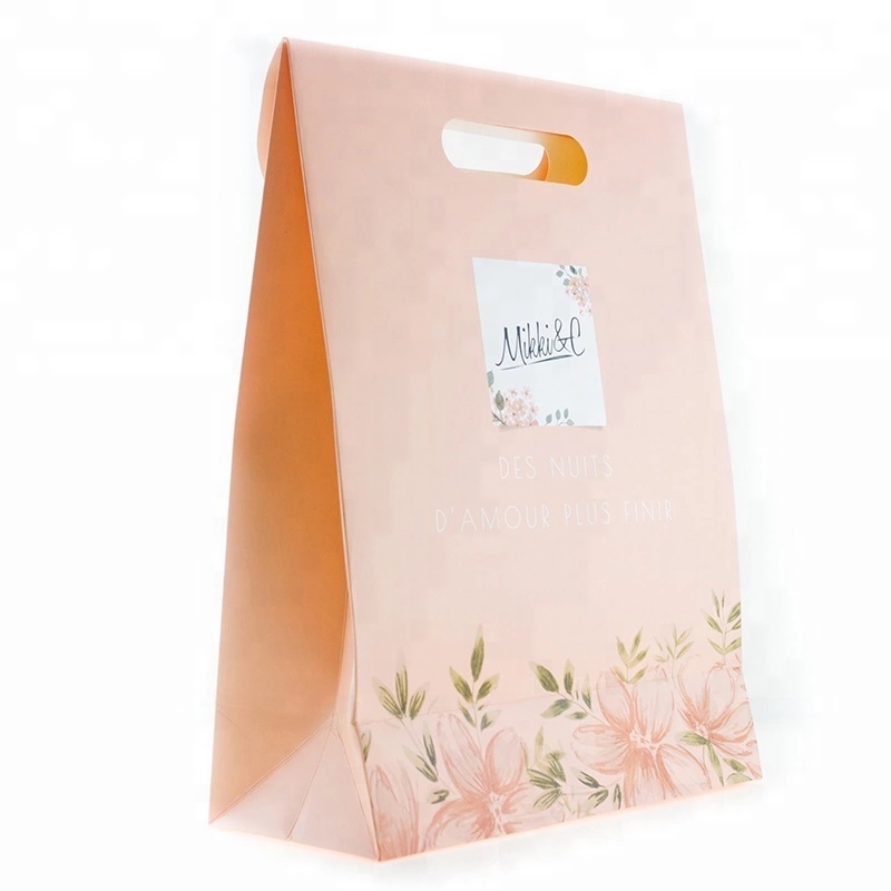 Wholesale Custom Logo White Kraft Gift Craft Shopping Paper Bag With Handles