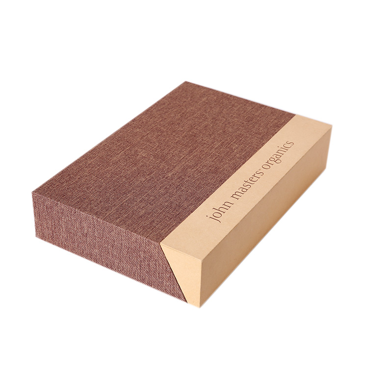 Luxury Custom Design Logo High Quality Paper Box Outfitted With A Layer of Faux Fabric Of Special Paper And Drawer Packing Bo