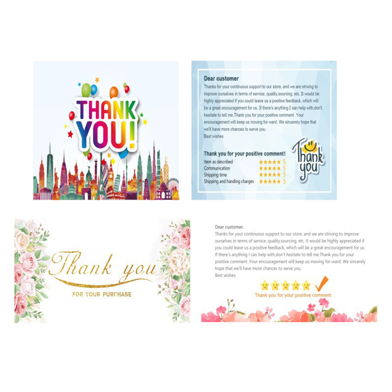 Myway luxury elegant custom logo printing blank 250gsm 300gsm gold foil greeting card thank you card custom with logo