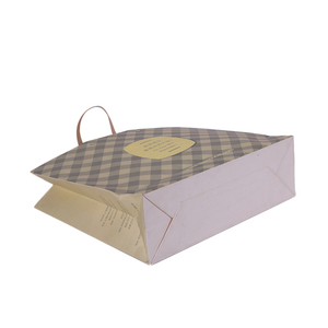 Customized Design High Quality Kraft Paper Shopping Bags With Handle For Gift