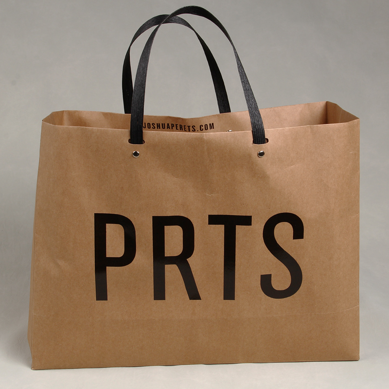 Custom Recyclable Cheap Price Kraft Paper Bags With Plastic Handle For Lady Jeans 