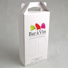 White Paperboard Packing Box With A Handle On The Top For Small Bottle Grape Wine Of Singapore Markets