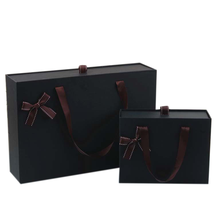 Fashion product innovative paper packaging box,small paper box packaging with ribbon bow