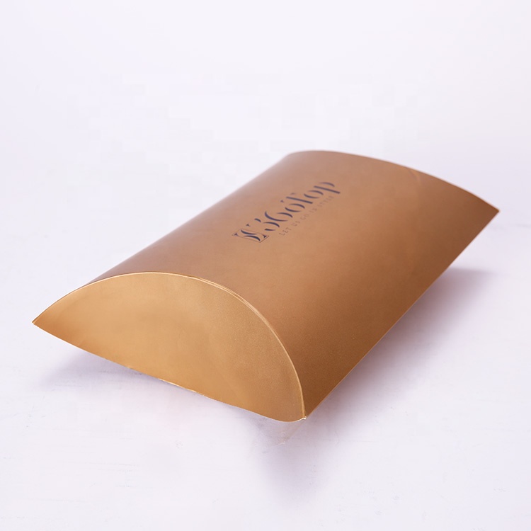 Customized Logo Foldable Pillow Shaped Packaging Gift Paperboard Clothing Box