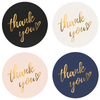 Custom Logo Hot Stamping Gold Foil Printing Adhesive Paper Stickers Labels