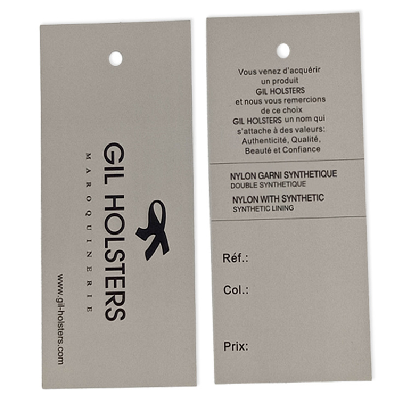 Custom Luxury Hang Tag Garment Paper Hangtags Luxury Label Paper Tag