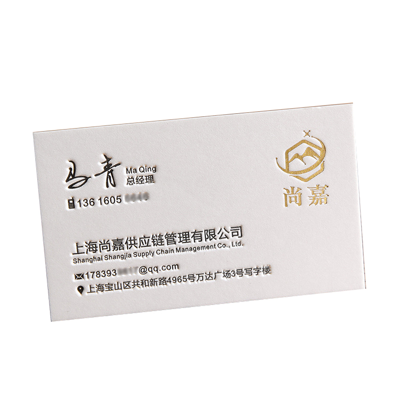 2021 Custom luxury cotton paper greeting business cards Printing Service