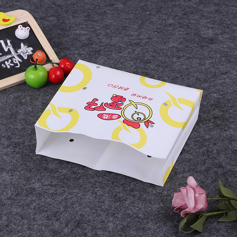 Manufacturers wholesale puff doughnut oil proof paper bags take away food bags customized