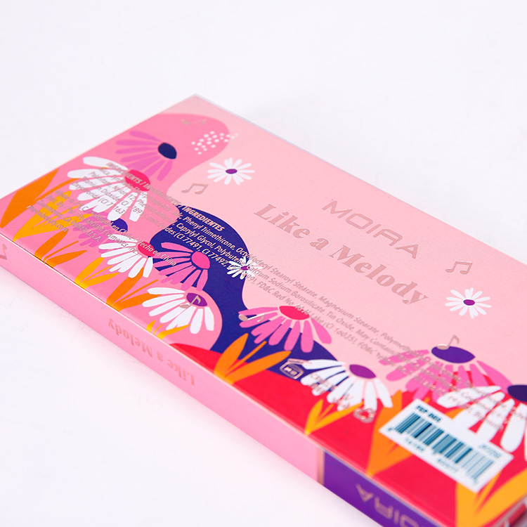 China Supplier Flower Printed Mirror Eye Shadow Powder Sleeve Paper Gift Packaging Box