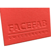 2021 Custom Soft Art White Paper 3D Effect debossed business cards