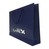 Factory paper gift bag custom logo,black paper gift bag with handle 