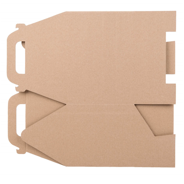 2021 Bulk Custom food package boxes kraft take out box with handle