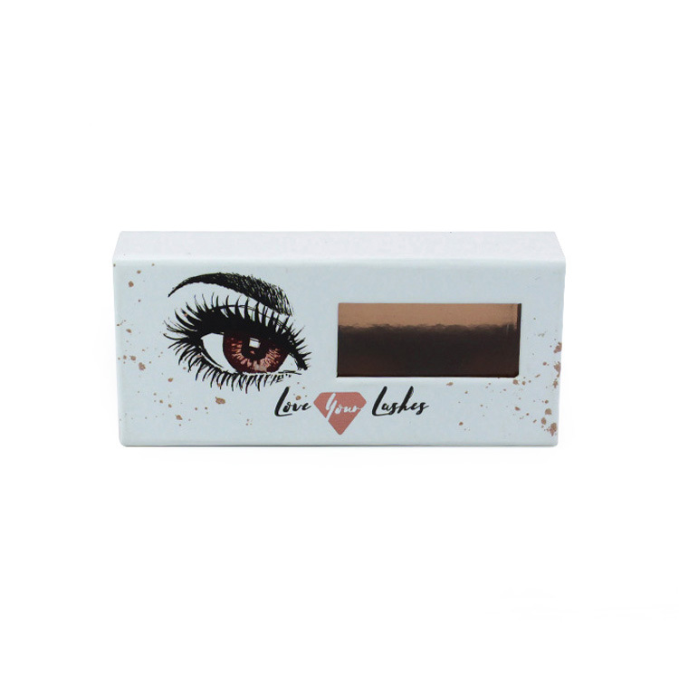 New arrival custom paper eyelash container box,paper folded gift box