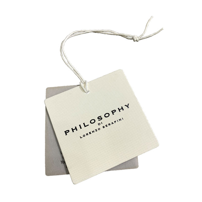 Cheap Custom Design Printing Name Logo Paper Clothing Tags