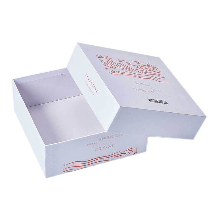 Custom white color gift paper carton box types,paper for rigid box